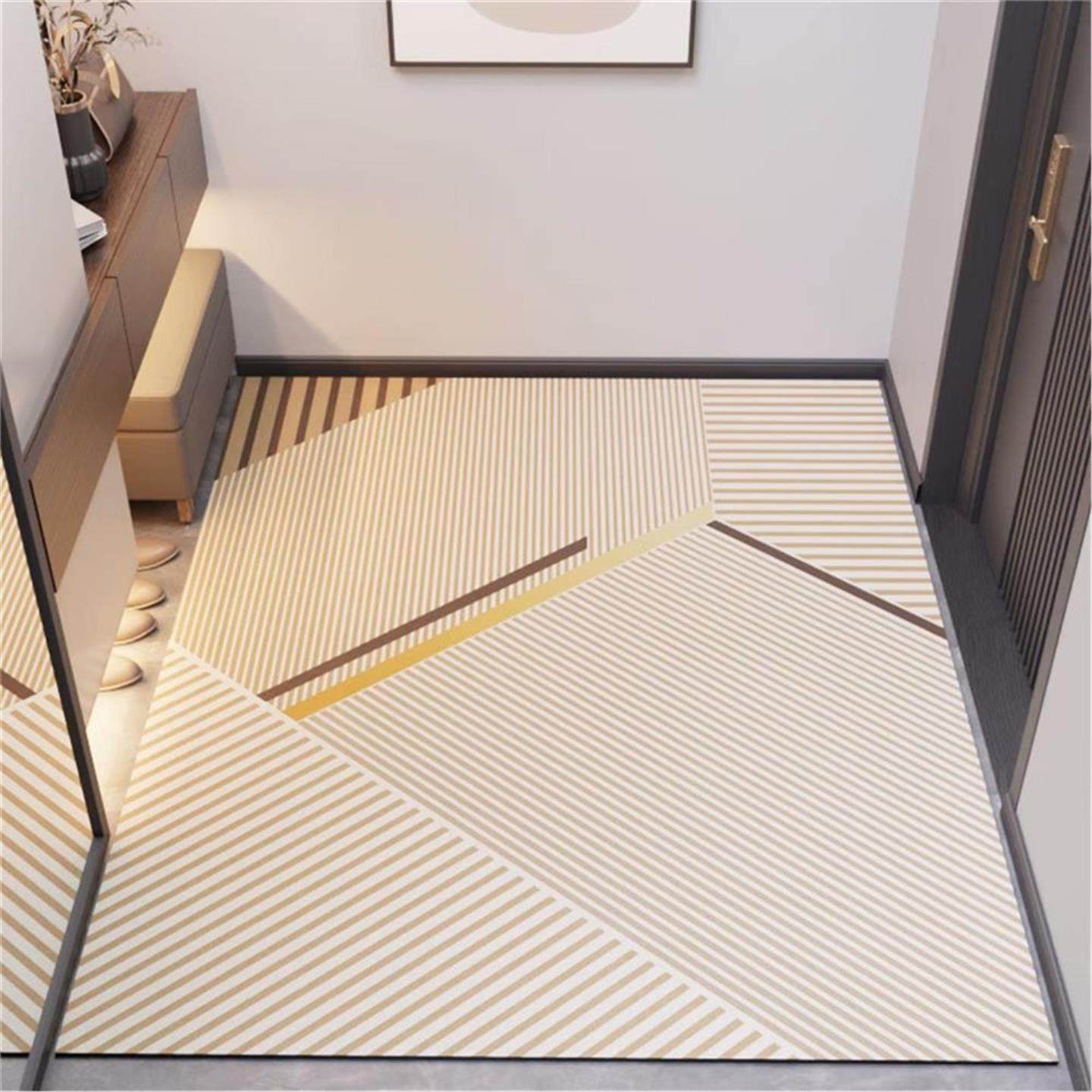 厨房满铺简约线条防水皮革地垫防滑耐脏易打理游戏垫可擦免洗脚垫,居家布艺,入户地垫,淘宝优惠券,粉丝福利购,淘宝优惠卷