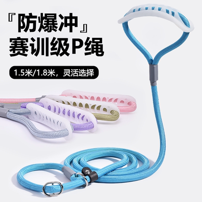 宠物专业P链防爆冲牵引绳