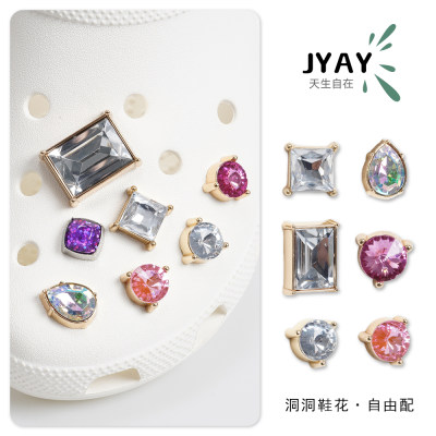 JYAY洞洞鞋鞋花金属水钻系列