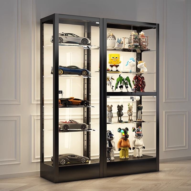 钢化玻璃防尘层板可调加厚框架