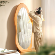 穿衣镜落地家用试衣镜异性挂墙落地实木可壁挂全身镜卧室穿衣镜子