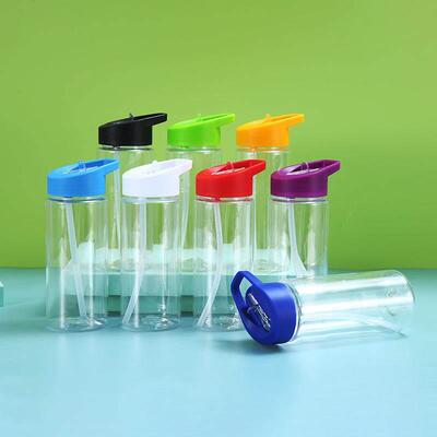 500 ml space straws plastic sports water bottle PS