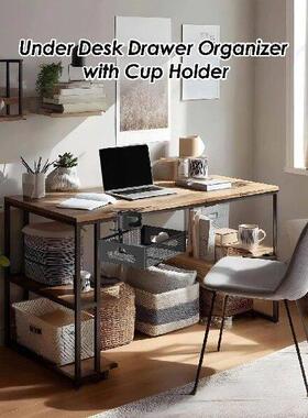 Under Desk Storage Drawers Rotated Under Table Drawer