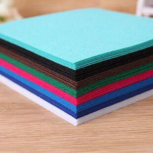 Cloth Sheets 40pcs Woven 10x10cm Felt Crafts Non DIY