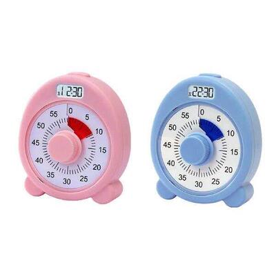 60 Minute Desk Visual Timer Analog Type C Charging Silent Co