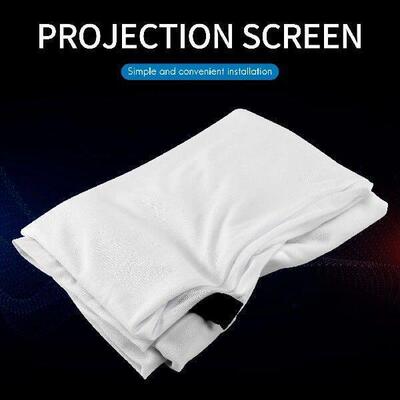 100 Inch 3D HD Projector Screen 16:9 Anti-Crease Projection