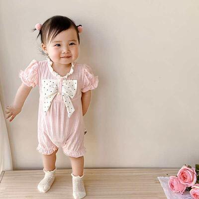 Baby jumpsuit 23 Baby Girl Summer Clothes Sweet Short Climbi