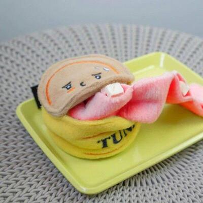 Snuffle Dog Stuffed Canned Dispensing Toy Chew-Resistant