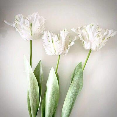 Artificial Flower Parrot Tulip Bouquets Elegant Wedding