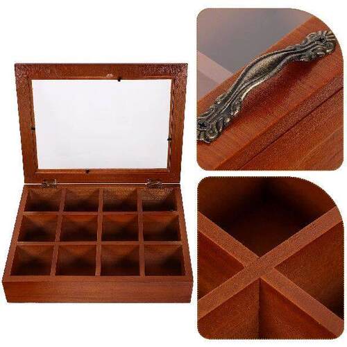 Decorative Tea Bag Storage Box Organizer for Drawer Cabinet
