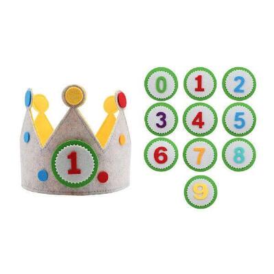 Interchangeable Numbers Crown Durable Creative DIY Birthday