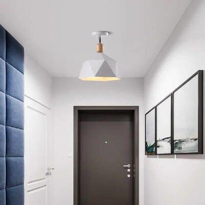 PHYVAL Nordic Ceiling Lights Modern LED Ceiling Lamp Wooden
