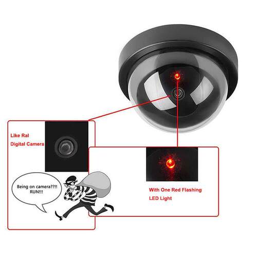 Fake Surveillance Cameras Dummy Security CCTV Dome Simulatio