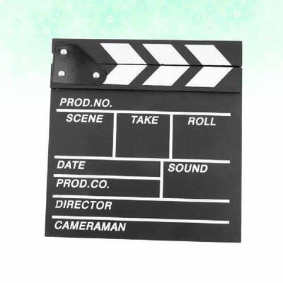 Black Wooden Clapper Board Photo Props Film Movie