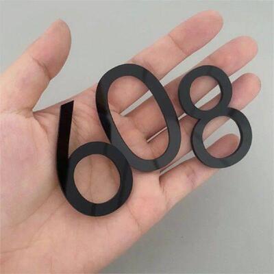 Self-adhesive 3D Numeral Plate Plaque Sign Gate Digits