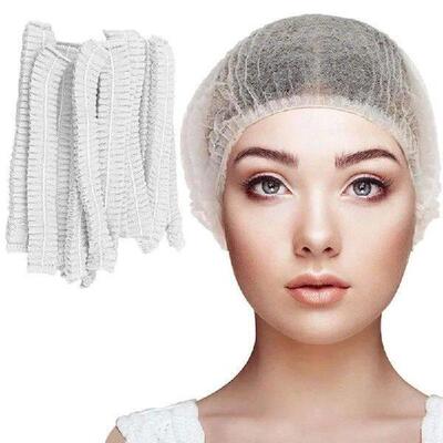 ABKO-200 Pcs Disposable Hair Nets - 21 Inches - Bulk
