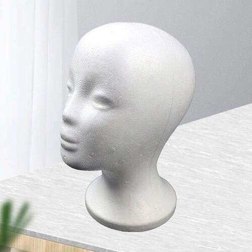 Head Model Lightweight Convenient White Foam Female