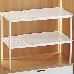 衣柜子分层架衣橱隔断置物板卧室可伸缩鞋柜内隔板托整理收纳神器