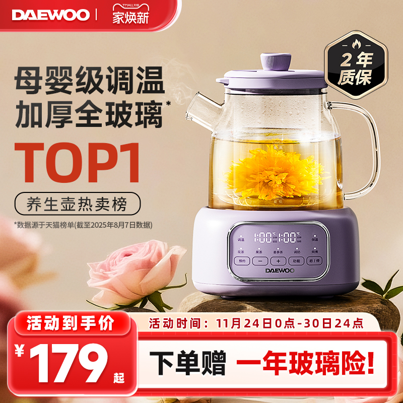 大宇玻璃家用多功能全玻璃生壶