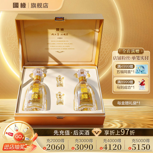 淡雅礼盒浓香型42度500ml*2