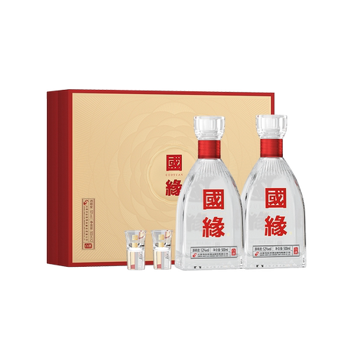 国缘礼悦礼盒浓香型52度500ml*2