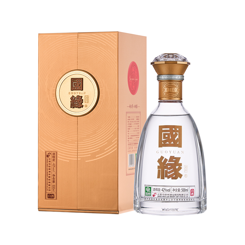 今世缘国缘对开白酒42度500ml*1