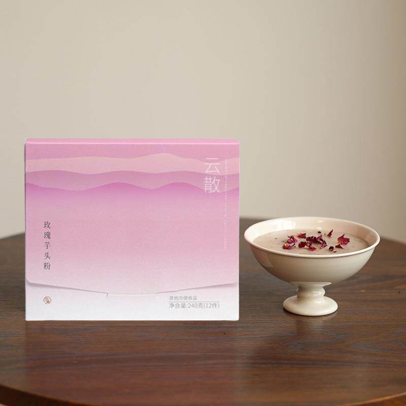 少点盐玫瑰芋头粉 荔浦芋头铁棍山药陈皮雪梨百合粉营养早餐盒装