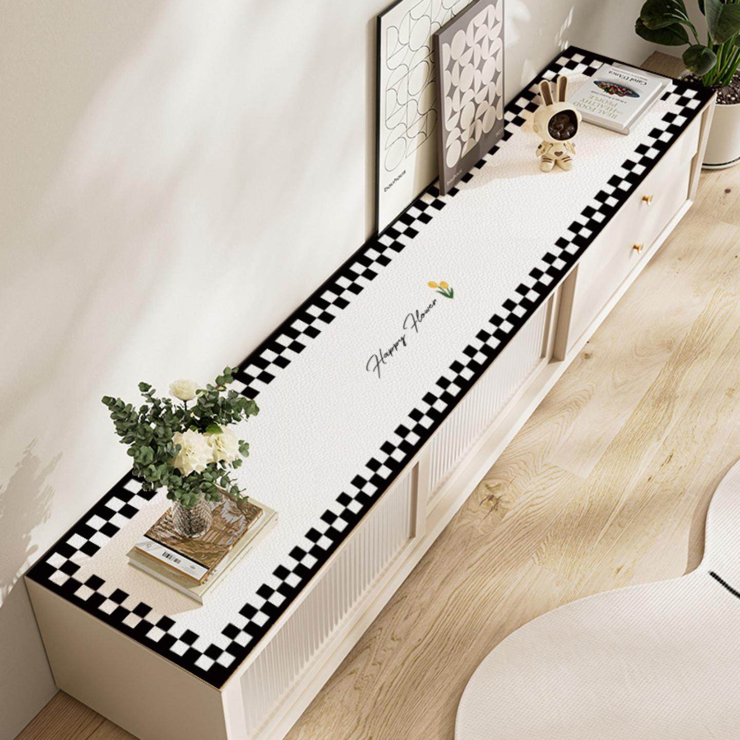 新款轻奢电视柜桌垫防水防油免洗鞋柜餐边柜玄关台面保护垫子,居家布艺,茶几垫,淘宝优惠券,粉丝福利购,淘宝优惠卷