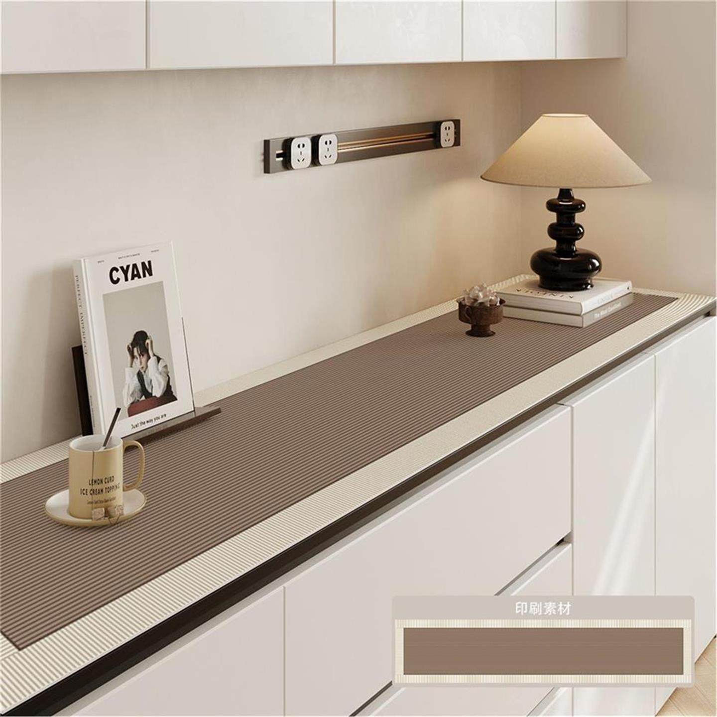 餐边柜桌垫电视柜鞋柜玄关轻奢高级皮革桌布防脏保护垫子皮革盖布,居家布艺,桌布,淘宝优惠券,粉丝福利购,淘宝优惠卷