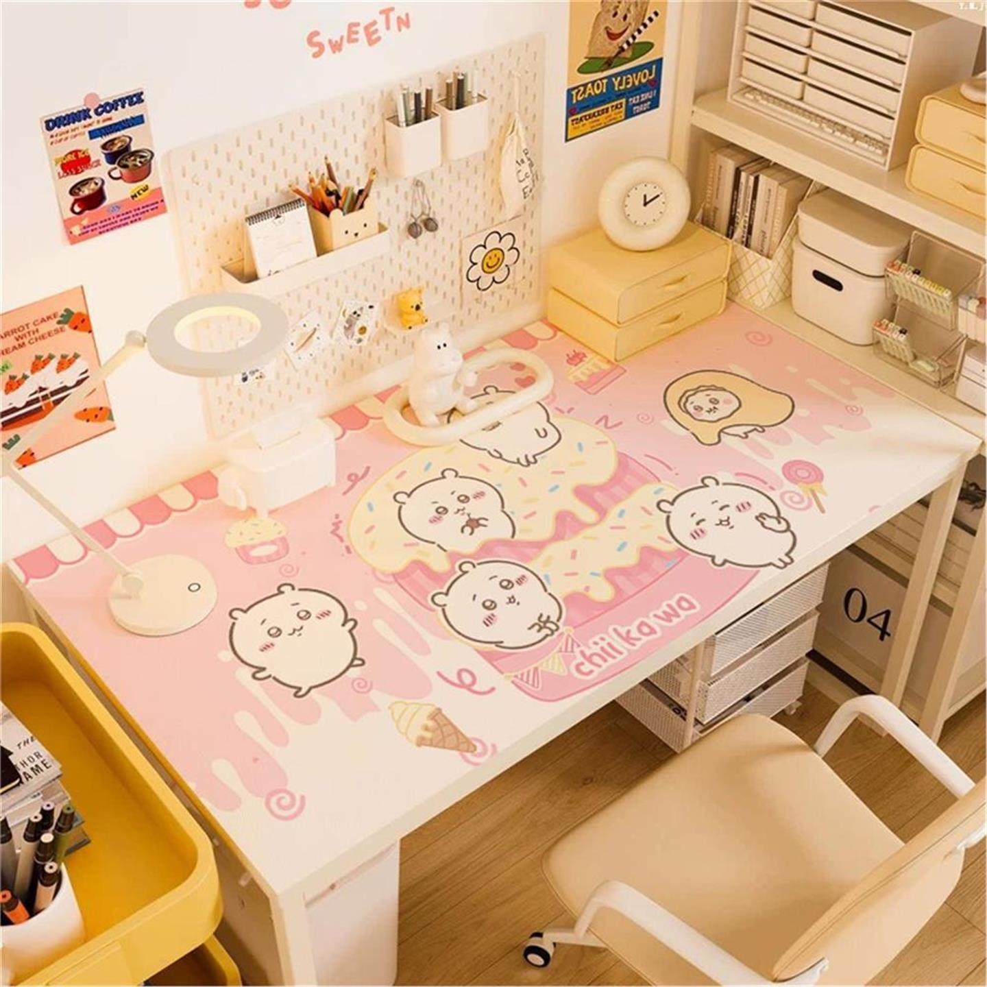 吉伊卡哇卡通可爱防水防油皮革桌垫免洗学生寝室桌面垫床头柜桌垫,居家布艺,桌布,淘宝优惠券,粉丝福利购,淘宝优惠卷