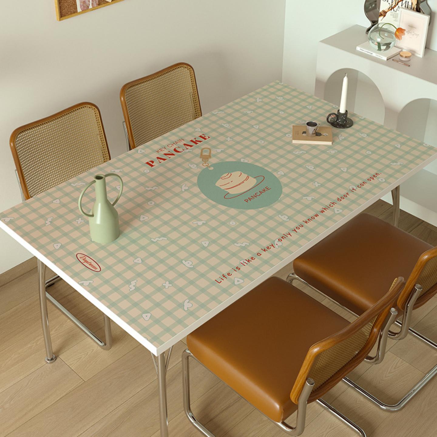 小清新百搭皮革桌布防水防油防烫