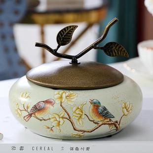 ins风潮流带盖烟灰缸家用客厅简约防飞灰 创意烟灰缸北欧家用个性