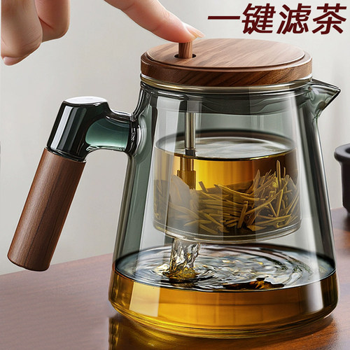 高档飘逸杯泡茶壶加厚玻璃内胆