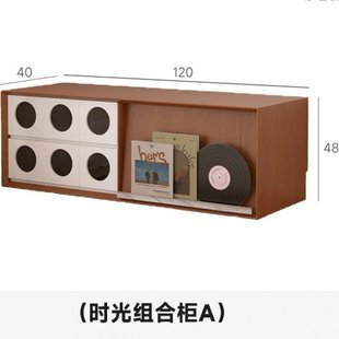 北欧中古风电视柜客厅简约现代收纳轻奢储物极简地柜高级电视机柜