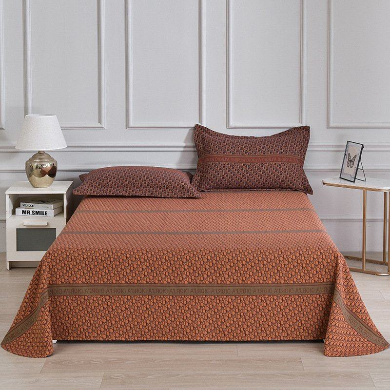 单床单枕套纯棉双层纱A类无荧光色织提花外贸被套床品套件四件套,床上用品,床单,淘宝优惠券,粉丝福利购,淘宝优惠卷