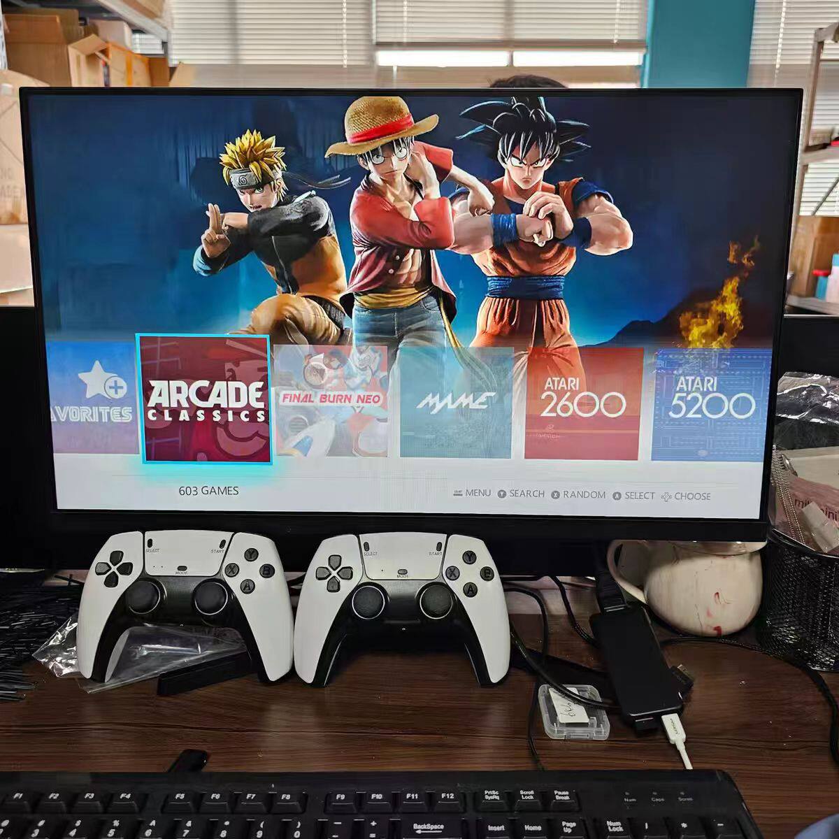 新款M8 PRO家用电视游戏机2.4G高清HDMI双人无线遥感街