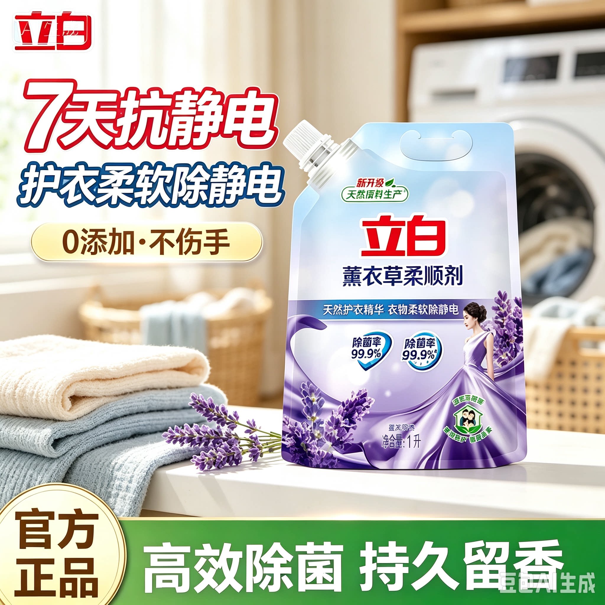 立白薰衣草柔顺剂持久留香