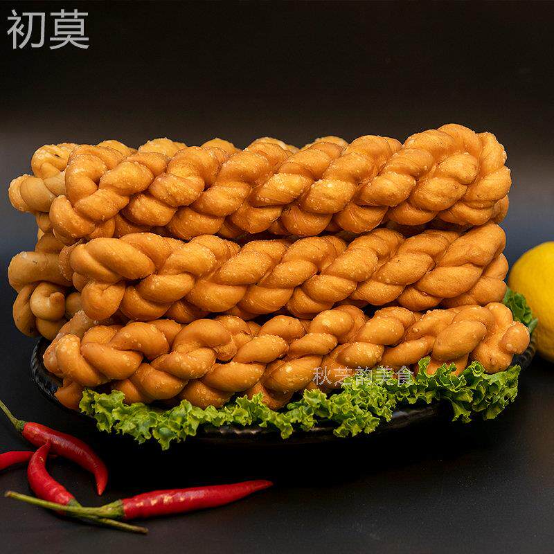 甘肃特产大麻花平凉特色小吃手工传统糕点油炸老麻花酥脆特色美食
