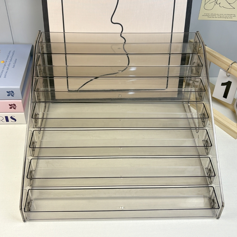 描零透明阶梯式多功能展示架收纳