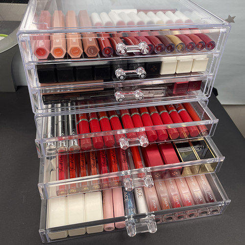 透明桌面防尘口红唇釉收纳描零