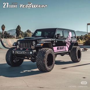 适用于坦克300车贴拉花 BJ40拉花福特烈马牧马人改装车身装饰贴纸