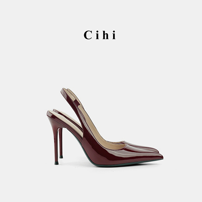 Cihi设计长期主义尖头高跟单鞋女