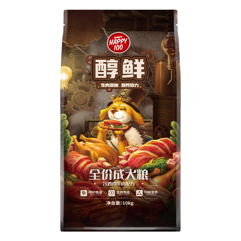 顽皮醇鲜狗粮20斤整包流浪狗