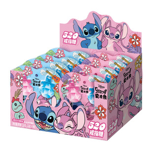 迪士尼米奇米妮史迪奇钻石戒指糖15g 24板礼物水果味糖果 2枚