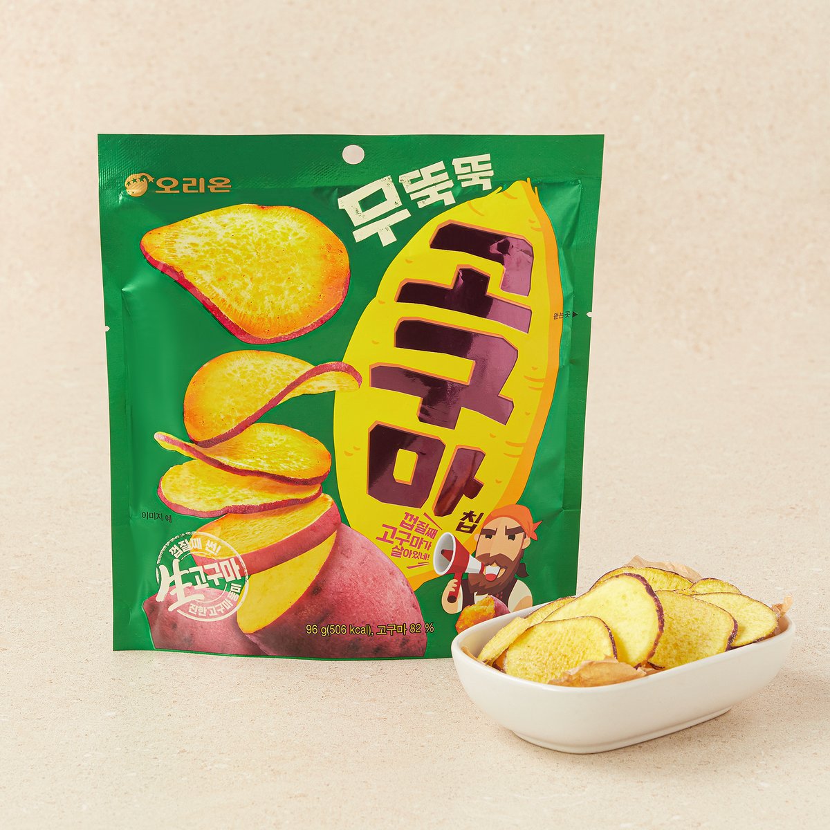韩国进口ORION好丽友椒盐味原切薯片下午茶休闲膨化食品解馋零食