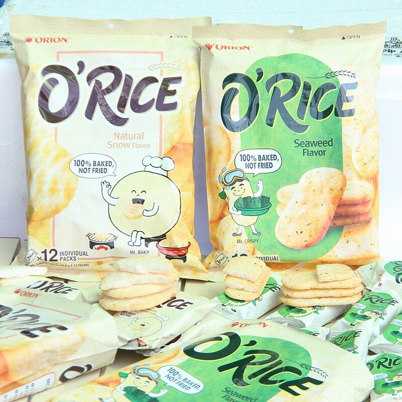 越南ORION好丽友原味紫菜米饼 海苔仙贝独立包装雪米饼膨化零食