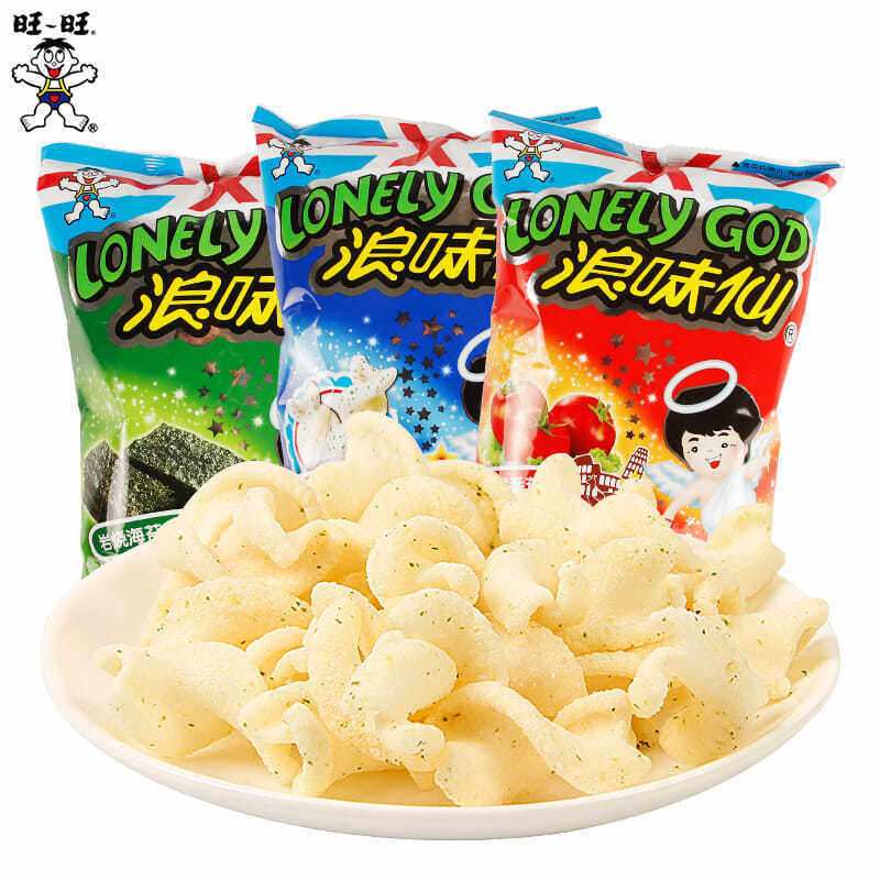 旺旺浪味仙70g花式薯卷蔬菜番茄海苔味薯片6袋