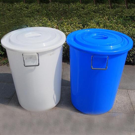 大垃圾桶大号环卫容量厨房户外无盖带盖圆桶形特大号商用塑料家用