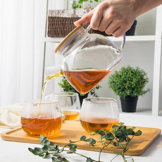 家用耐热玻璃带滤网大容量茶壶花茶煮茶壶单壶电陶炉可用水果茶具