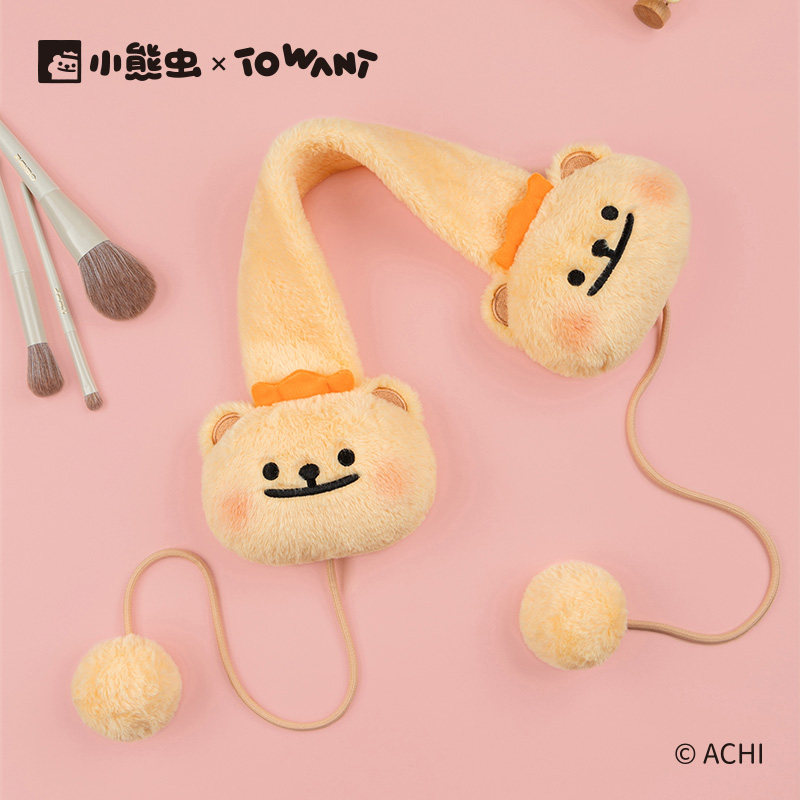 小熊虫来咯毛绒耳罩耳套保暖护耳防冻可爱卡通造型冬季防寒暖和女